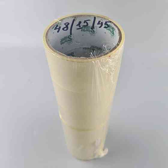 Скотч упаковочный прозрачный 45мк 48мм 15метров  