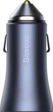 Автомобільний зарядний пристрій  Baseus Golden Contactor Pro 40W 2 Typce-C Dark Grey Рівне