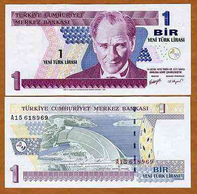 Туреччина / Turkey 1 yeni lirasi 2005 Pick 216 UNC Полтава