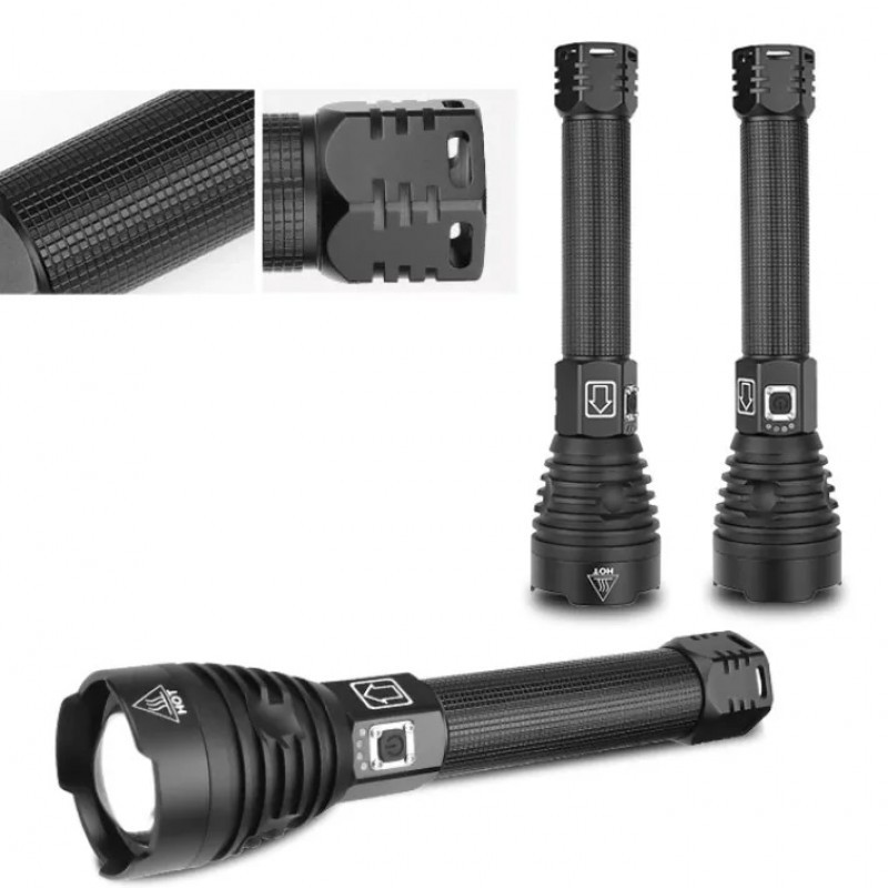 Ліхтарик ручний акумуляторний BL 601 P90 2*26650 battery + USB CHARGE 8135 3 режими роботи Одеса - фото 3