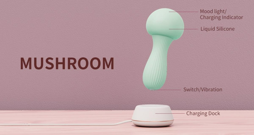 Вибратор грибок, OTOUCH - Mushroom Siliconen Sex Aura Киев - изображение 5