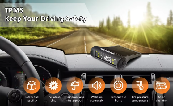 Система контроля давления в шинах + солнечная панель Винница