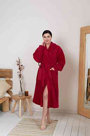 Банный махровый халат Ideal Textile М малиновый 500 г/м2 (56861064) Черновцы