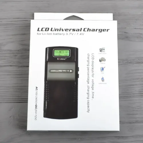 Універсальний зарядний пристрій Soshine SC-M20 з LCD дисплеєм (для фотоапаратів, відеокамер) Київ - фото 8