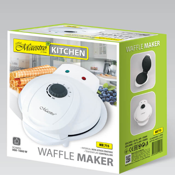 Вафельниця 1000W MR-715 Maestro Житомир - изображение 2