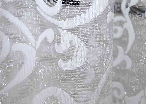 Тюль VR-Textil 693т Jak-1 Жаккард Белый 400х160 см (42-0797) Киев