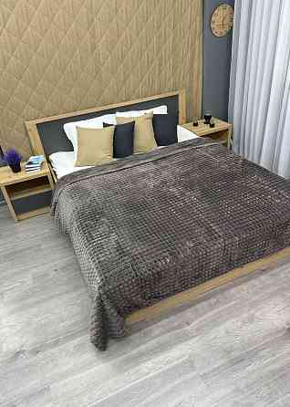 Плед-покривало Кубик 200х220 см (+-10см) Темно-сірий (87-227) Київ