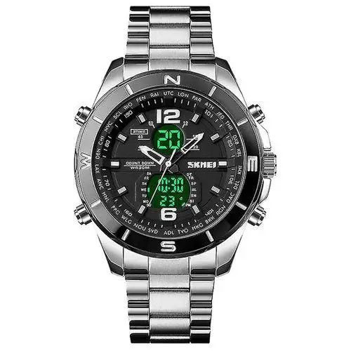 Оригинальные брендовые часы для мужчины SKMEI 1670SIWT, Часы наручные мужские стильные модные красивые BC-77 Львов - изображение 9