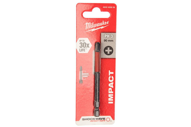 Бита SHOCKWAVE (PH3, 90 мм, 1 шт.) Milwaukee 4932430859 Коломия - фото 1