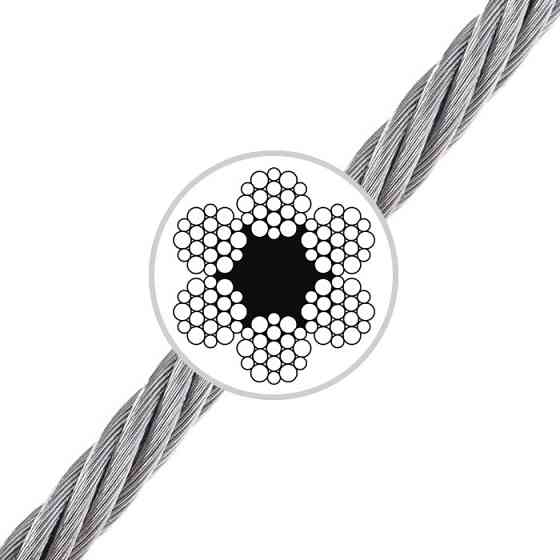 Канат ДСТУ 2688-80 (6х19) змащений 22,5 мм Одеса