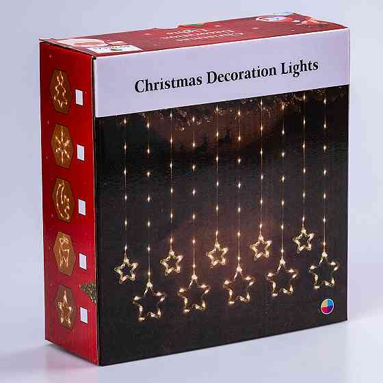 Гірлянда-штора LED "Зірка та Ялинка" 120 LED, 3х0,9 м Київ