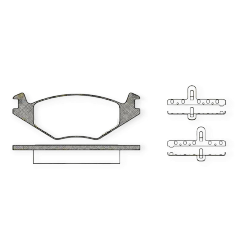 Колодки передние Volken Golf II (83-91), Passat (80-86), Polo (81-94) тормозные Мукачево - изображение 1