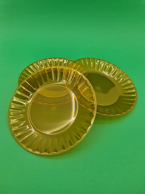 Тарілка 205 мм склоподібна, помаранчева 10 шт Харків - фото 3