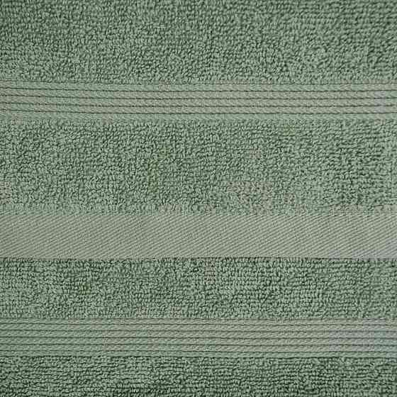 Махровое полотенце для ног с полосками GM Textile 50х70см 450г/м2 (Мятный) Сумы