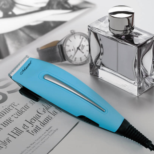 Машинка для стрижки блакитна MR-652C-BLUE Maestro Житомир