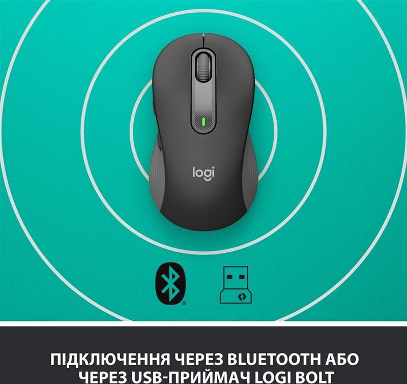 Миша бездротова Logitech Signature M650 L Graphite (910-006236) ( Сірий ) Харьков - изображение 5