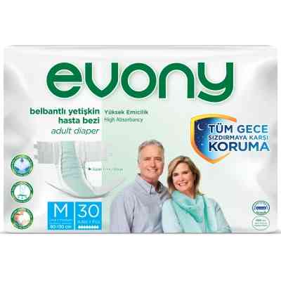 Підгузки для дорослих Evony 2 Medium 30 шт (8690536804061) Вінниця