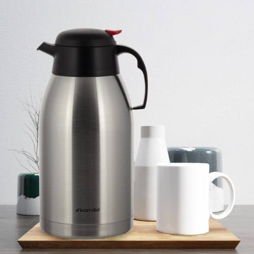 Термос "конференція" 2500мл з пластик.кришкою нержавіюча сталь Конференція KAMILLE 2217 Житомир - фото 9