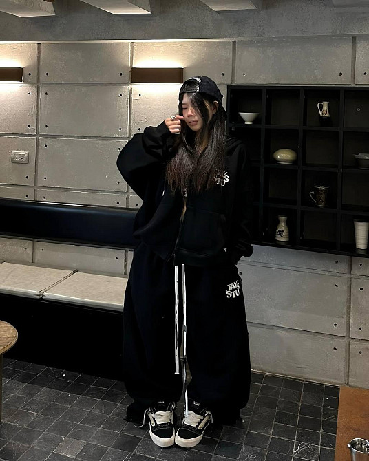 Жіночий теплий оверсайз костюм двійка  трьохнитка на флісі Одеса - фото 5