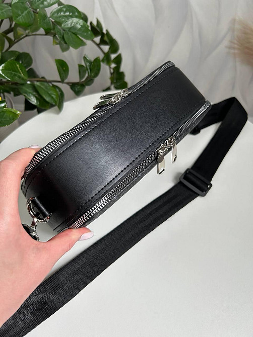 Брендова жіноча сумка. Жіноча сумка маленька через плече. Чорна Київ - фото 7