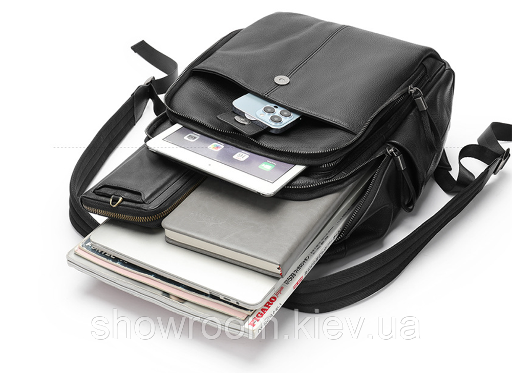 Чоловічий шкіряний рюкзак Leather Collection (9251) Київ - фото 6