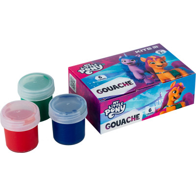 Гуашеві фарби Kite Little Pony 6 кольорів, 20 мл (LP23-062) Вінниця - фото 3