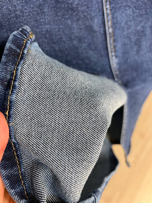 Спідниця жіноча джинсова Liana 269 великі розміри прямий крій середня довжина стрейчева розріз попереду темно синя , темно-синій, 31, 31, 81 см, 105 с Київ - фото 6