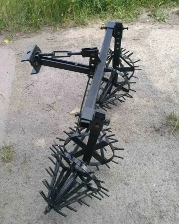 Культиватор-їжак 2-корпусний для мототрактора (3-точка, ширина 38–53 см) Харьков