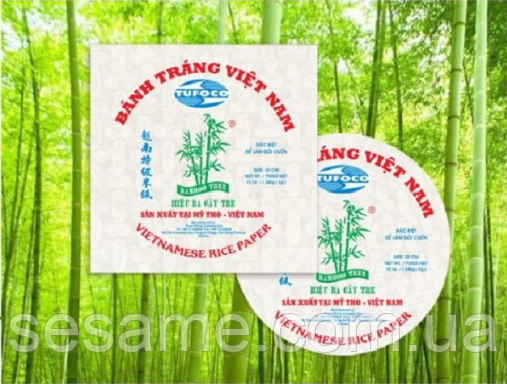 Рисовая бумага для роллов ,кондитерского декора , круглая d22cm Rice Paper 500г, 50+листов Харьков - изображение 2