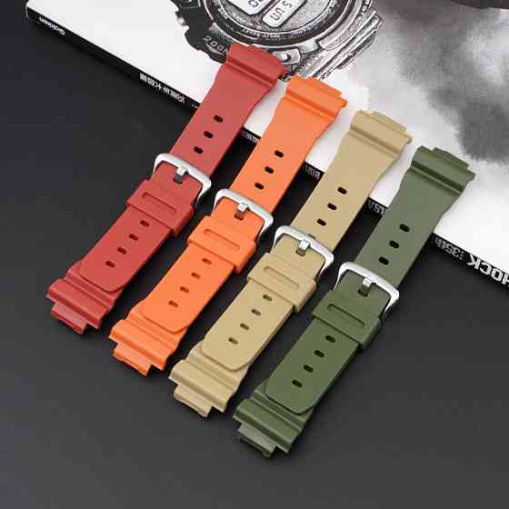 Ремінець для Casio G-Shock DW-6900 Orange SI SBR Київ