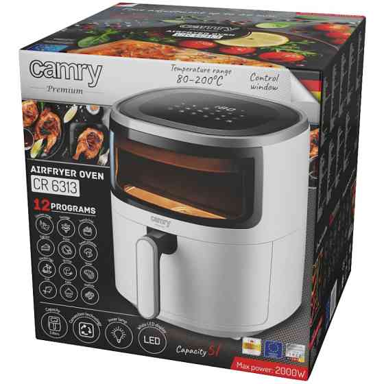 Мультипіч Camry CR 6313 1500Вт/чаша 5л/програм:12/сенсорне керування/таймер/біла Вінниця
