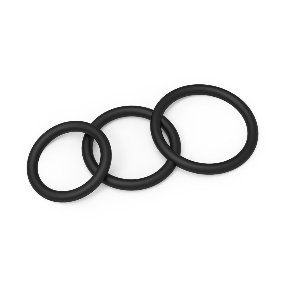 Ерекційні кільця - Erospace Men’s Play Set Of 3 Cock Rings B7 Sex Aura Київ - фото 4