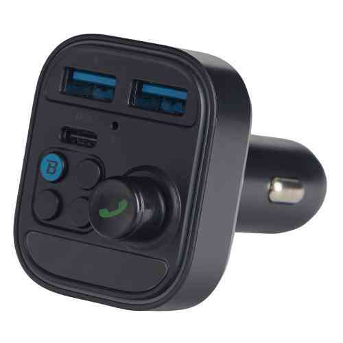 FM модулятор VOIN W-3318 з USB 2.4A, PD 30W, Bluetooth 5.0, вольтметром, 12-24V, Hands free Харків