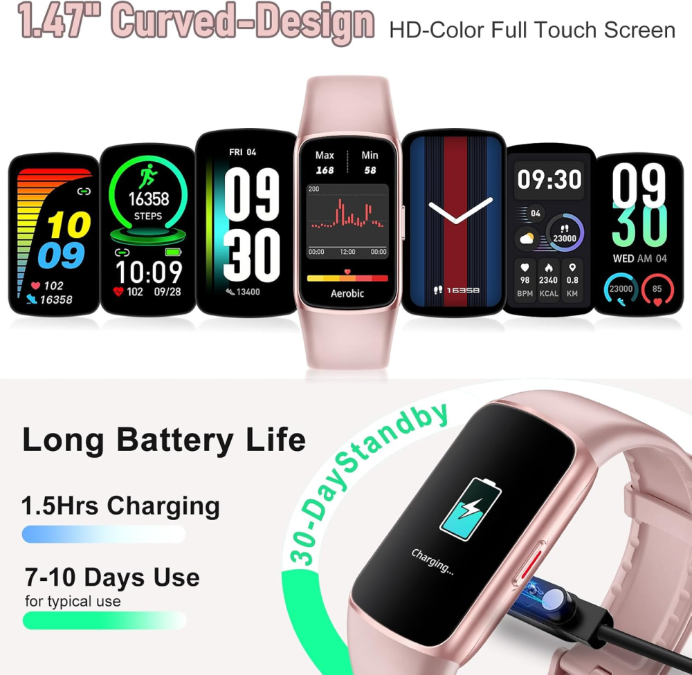 Фитнес-трекер Zeacool FT55, AMOLED 1,47