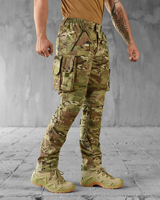 Тактические штаны c кевларовыми вставками мужские мультикам Одесса - изображение 6