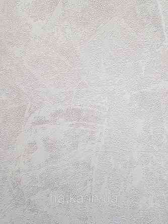 Шпалери метрові вінілові на флізеліні Sintra Structure під штукатурку під бетон структурні білі зі сріблом 406304 Київ