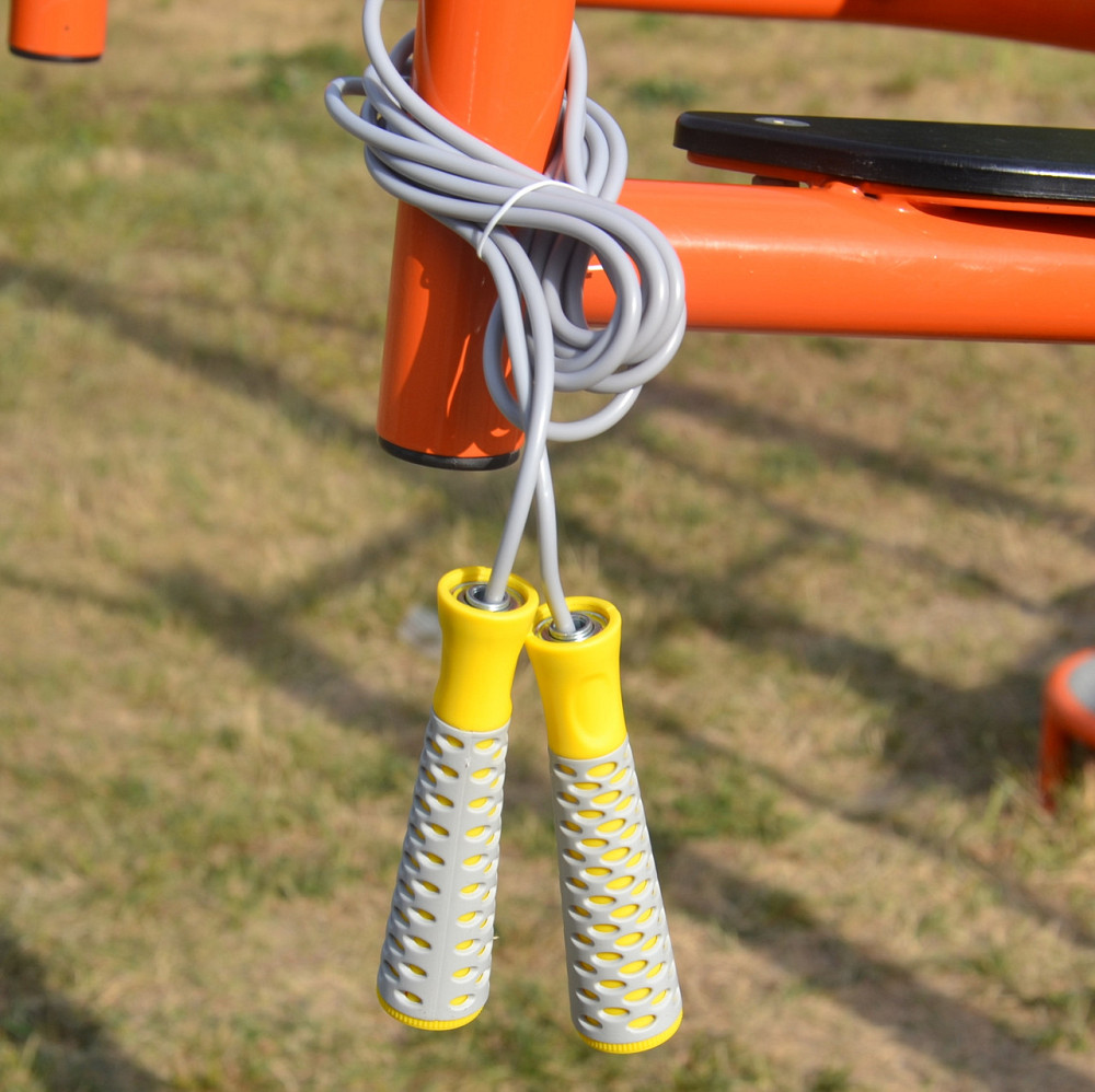 Скакалка PowerPlay 4206 Jump Rope PRO+ Сіро-жовта (2,75m.) Кам'янське - фото 7