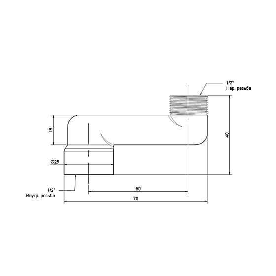 Эксцентрик радиаторный Icma 1/2