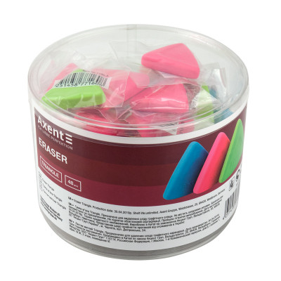 Гумка Axent м'яка Triangle, асорті кольорів (1195-A) Вінниця - фото 2