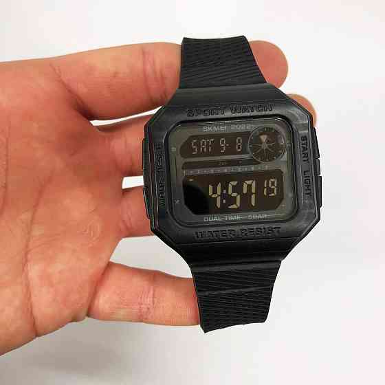Чоловічий годинник із пластиковим ремінцем SKMEI 2022BKBK, Оригінальний VF-495 чоловічий годинник Київ
