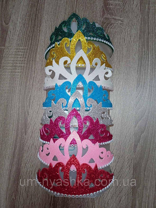 Диадема на обруче Корона с глиттером Кривой Рог - изображение 2