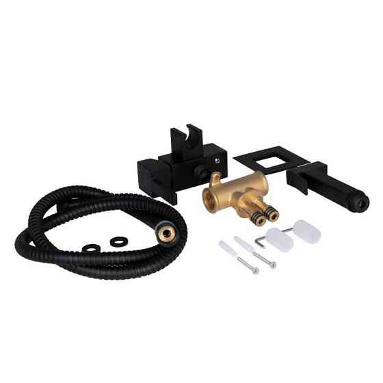 Гігієнічний набір із змішувачем прихованого монтажу Qtap Inspai-Varius QT259710842859NB чорний Київ