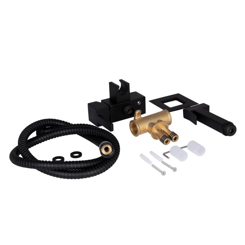 Гігієнічний набір із змішувачем прихованого монтажу Qtap Inspai-Varius QT259710842859NB чорний Київ - фото 3