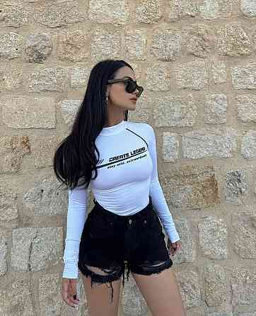 Женский базовый боди со стойкой под горло микродайвинг Белый, 42/44 Одесса