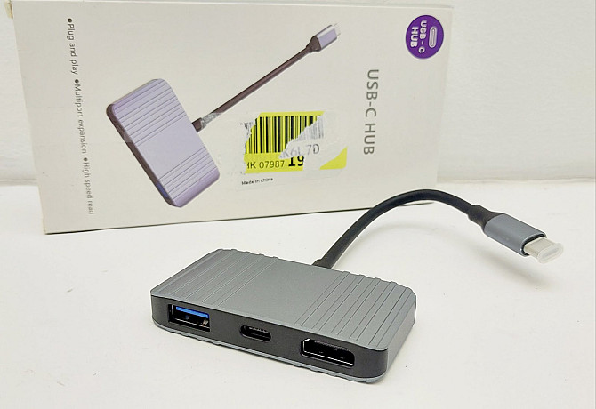 Перехідник Type C - USB + Type C + HDMI 27033 Луцк - изображение 2