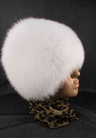 Шапка хутряна жіноча сніп Анастасія Білий Харків