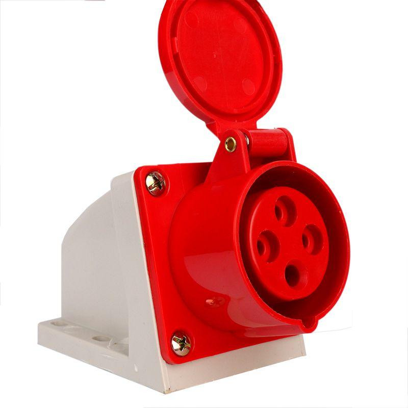 Разъем силовой штепсельный стационарный 4x32 3P+PE, 32 A, 380-415 В, IP44 Днепр - изображение 2