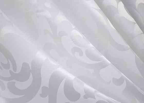 Комплект коротких штор VR-Textil Жакард Вензель № 418ш Білий 130х170 см 2 шт (35-0238) Київ