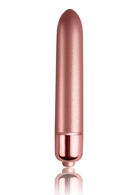 Вибропуля Rocks Off RO-90mm Touch of Velvet Rose Blush матовая, 10 режимов работы, на батарейке Sex Aura Киев - изображение 1