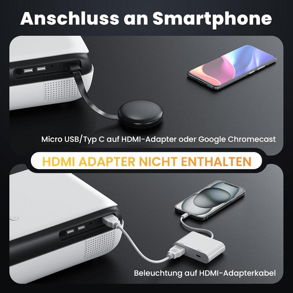 Проектор Hopvision H1 Full HD (4262456720031) ( білий з чорним ) Харків - фото 3